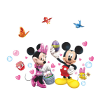 Veselá Stena Samolepka Minnie a Mickey Mouse