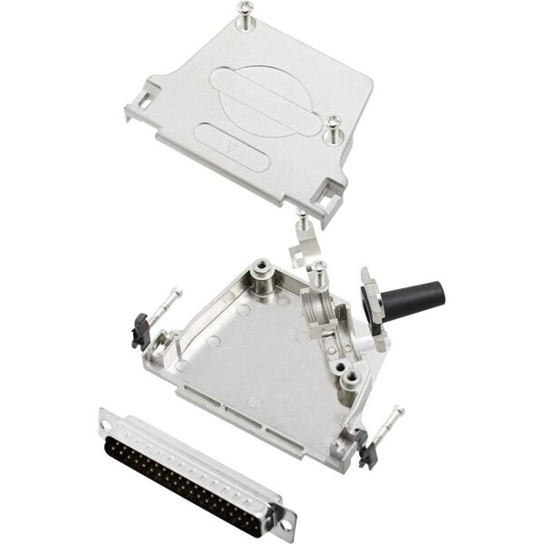 Encitech D45ZF37-DMP-K 6355-0047-04 sada D-SUB kolíkové lišty 45 ° Pólov: 37 spájkovaný 1 sada; 6355-0047-04