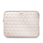 GUESS Quilted púzdro pre notebook 13 ružová / EKO koža (3700740471579)