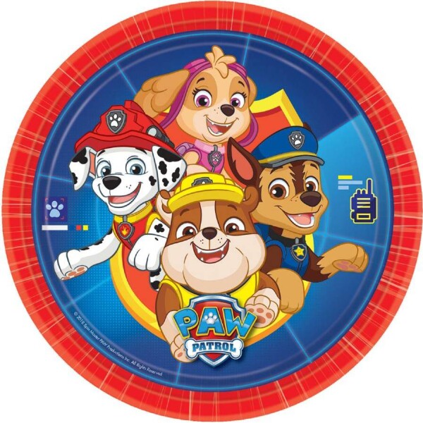 Papierový tanier 8 ks Paw Patrol 22,8 cm - Amscan