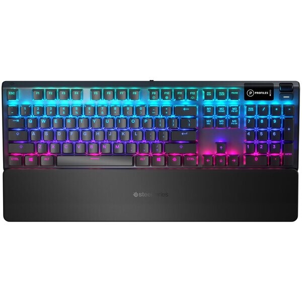 SteelSeries Apex 5 (US) čierna / Mechanická klávesnica / Hybrid blue / RGB podsvietenie / US layout (64532)