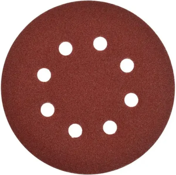 GEKO Brúsny disk 125 mm / Brúsny papier / Zrnitosť P220 / 8 otvorov / 50 ks (SPLG78659)