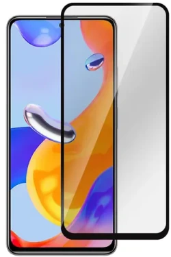 ESTUFF XIAOMI Redmi Note 10 čierna / Ochranné tvrdené sklo / plne nalepovacie / temperované sklo (ES515080)