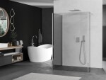 MEXEN/S - Kioto Sprchová zástena WALK-IN 115 x 90 x 40, transparent, chróm 800-115-090-221-01-00-040