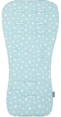 CHIPOLINO Mäkká podložka do kočíka Mint stars (VVPAD02404MINT)
