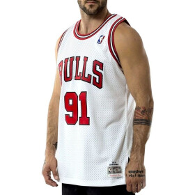 Mitchell Ness Chicago Bulls NBA Swingman Jersey Bulls 97-98 Dennis Rodman SMJYAC18079-CBUWHIT97DRDN Pánske oblečenie