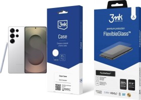 Samsung Galaxy S25 Ultra 5G 12/256GB Srebrny (SM-S938BZS) + FlexibleGlass + Etui Clear Case