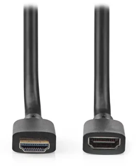 Nedis Ultra High Speed HDMI 2 m čierna / Predlžovací kábel HDMI / 8K 60Hz / 48 Gbps / Ethernet / pozlátené konektory (CVGB35090BK20)