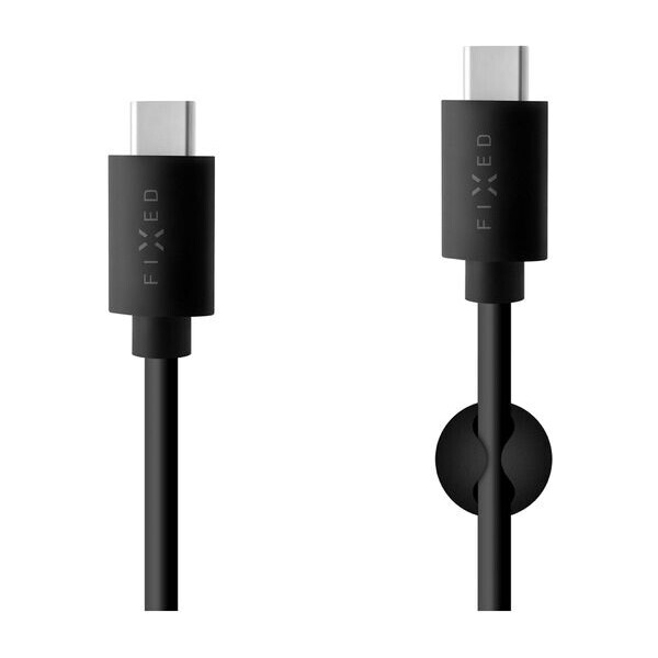 FIXED Dátový a nabíjací USB-C kábel s konektorom USB-C čierna / USB 2.0 / 15W (FIXD-CC-BK)