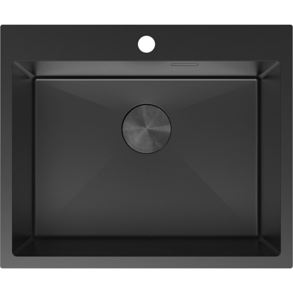 MEXEN - Solix oceľový drez 1-bowl 600 x 500 mm, čierna 6408601000-70