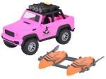 Mamido Ružové terénne auto off-road surfovacie dosky zvuky svetla ZA5223