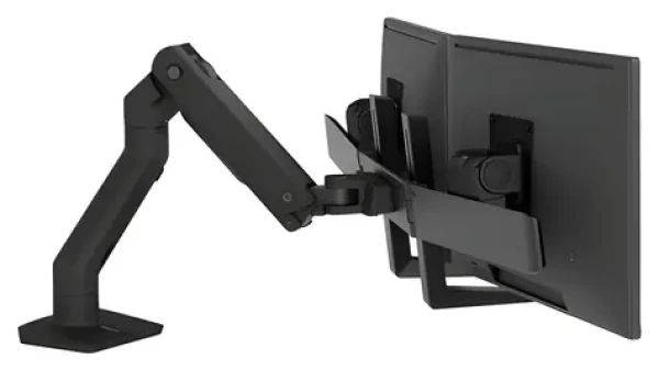 Ergotron HX Desk Dual Monitor Arm čierna / Stolné rameno pre 2 monitory / Do 32 "/ Výškovo nastaviteľné až 292 mm (45-476-224)