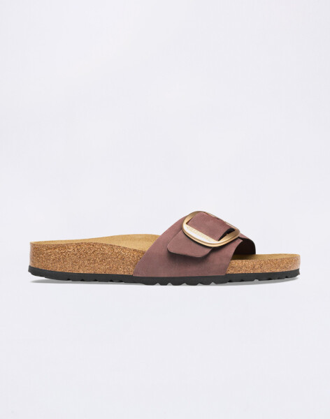 Birkenstock Madrid Big Buckle Nubuck Leather Pepper 38