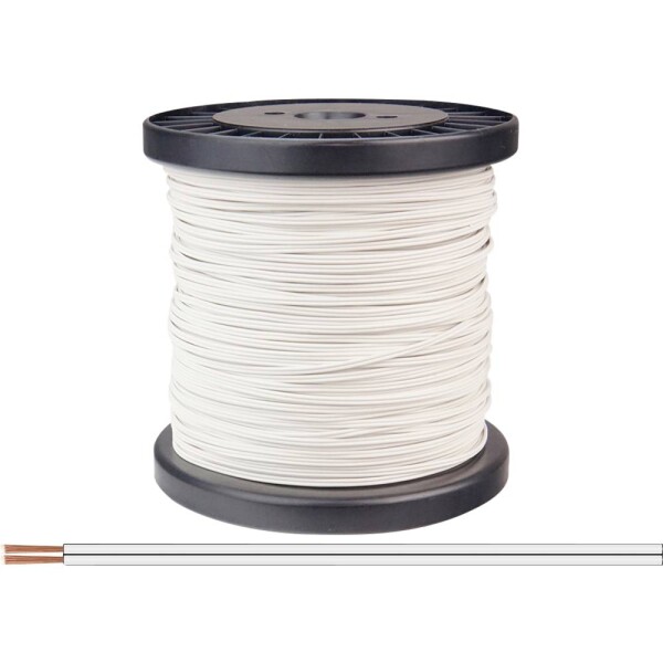 Donau Elektronik 218-55-100 opletenie / lanko 2 x 0.14 mm² biela 100 m; 218-55-100