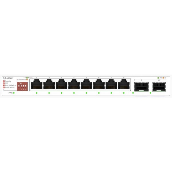 Asus QG-U1080 ethernetový switch; 90IG0A00-MO3B00