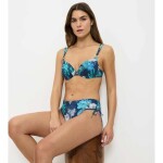 Dámska plavková podprsenka Summer Fleur WP - Triumph tmavá kombinace tyrkysové (M025) 038C