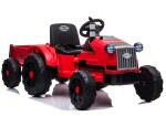Mamido Detský elektrický traktor s vlečkou T1 červený