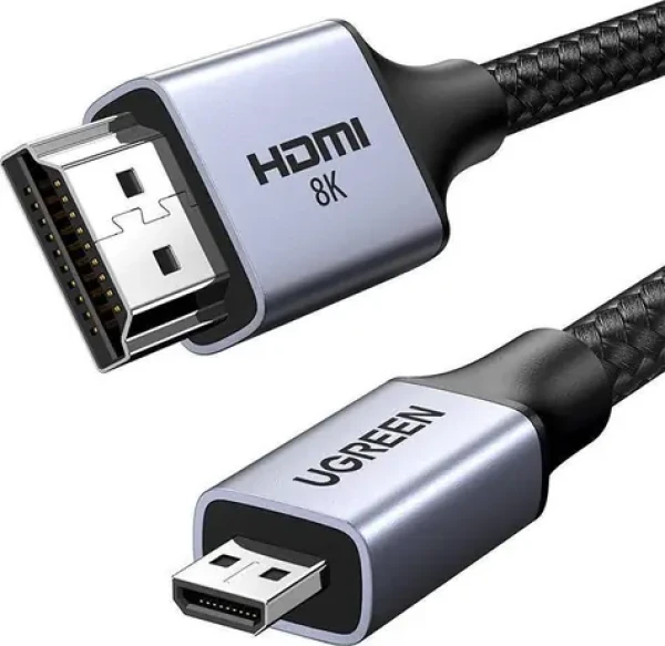 Ugreen 15516 čierna / Video kábel / HDMI Typ A - HDMI Typ D (Micro) / 1 m (15516)