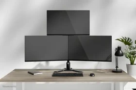 Neomounts DS45-600BL2-1 čierna / Stolný stojan pre 3 monitory / veľkosť 10-32" / VESA 75x75-100x100 / nosnosť 5 kg (DS45-600BL2-1)