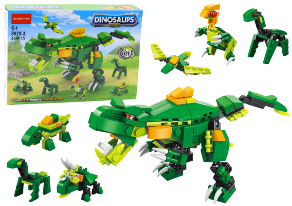 Mamido Stavebnica dinosaurus 6v1