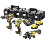 DeWalt DCK384P2T / Aku sada DeWalt DCD796 + DCF887 + DCG405 / 2x Aku 5.0 Ah / 2x Kufor / nabíjačka (DCK384P2T)