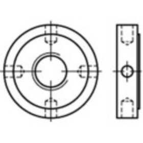 TOOLCRAFT 137264 matice plombovacie M24 DIN 1816 ocel 10 ks; 137264