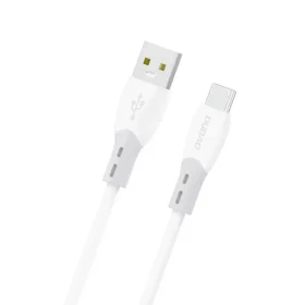 Dudao Dátový kábel L25ST / USB-A / USB-C / 5A / 1 m / biela