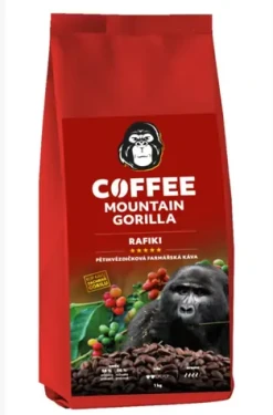 Mountain Gorilla Cofee Rafiki 250 g / zrnková káva / 50% Arabika, 50% Robusta / na espreso (8594188350337)
