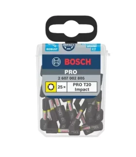 BOSCH 2607002805 / Sada skrutkovacích bitov Impact T20 25 mm (25 ks) / Tic Tac (2607002805)