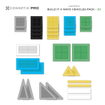 Connetix Connetix PRO Build It 4 Ways - Magnetická stavebnica vozidlá 30 ks
