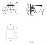 IDEAL STANDARD - Strada II Závesné WC, AquaBlade, s Ideal Plus, biela T2997MA