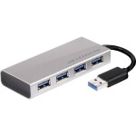 CLUB3D USB 3.0 Hub CSV-1431 strieborná / 4x USB 3.0 (CSV-1431)