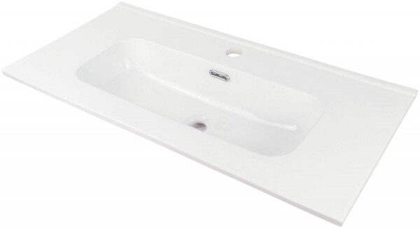 DEANTE - Tubo biele Keramické umývadlo, vsadené - 80 cm CTU_6U8M