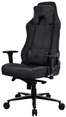 Arozzi VERNAZZA Soft Fabric Pure Black / Herné stoličky / povrch Elastrón / koža a látka / čierna / nosnosť 145kg (VERNAZZA-SFB-PBK)