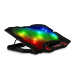 Evolveo Ania 5RGB čierna / chladiaca podložka pre notebook do 15.6" / 1x 125 mm 4x70 mm ventilátor / RGB podsvietenie (Ania5RGB)