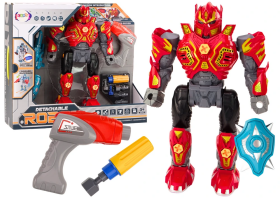 Mamido Skrutkovací robot Zbraň Vŕtačka Skrutkovač Svetla Zvuk Červený