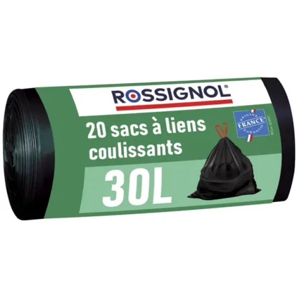 Rossignol Bagy 99138 čierne / Vrecká do koša 30 L / balenie 20 ks / 23 µm (3019920991388)