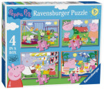 Ravensburger Prasiatko Peppa 4 v 1 - 12+16+20+24 dielikov