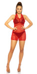 Sexy Gogo-Net-Minidress red Einheitsgroesse