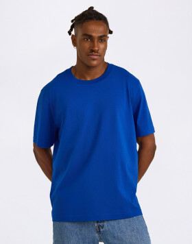Organic Basics True Heavy Boxy Fit Tee Vibrant Blue S