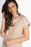 Belle Reverie Juliette pyžamo s/r S-XL Béžová M