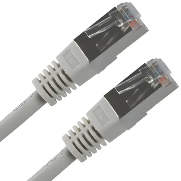 Patchkábel FTP Cat.5e RJ45-RJ45 3 m šedý / Sieťový kábel / Tienený / Economy