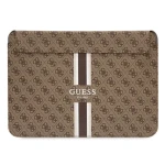Guess PU 4G Printed Stripes Computer Sleeve 16 hnedá (3666339120542)