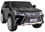 Mamido Detské elektrické autíčko Lexus LX 570 4x4 lakované čierne