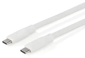 Nedis biela / Kábel USB-C / USB-C - USB-C / 240 W / 20 Gbps / 1 m (CCGB64810WT10)