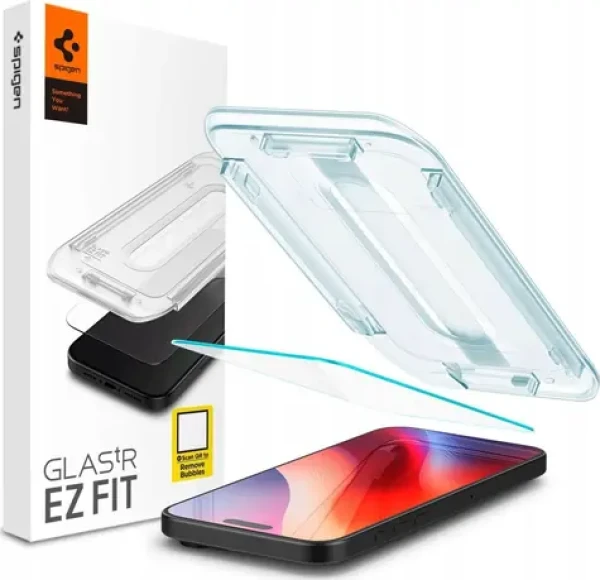 Spigen Glass tR EZ Fit číra / Ochranné sklo / Apple iPhone 16 Pro (AGL07935)