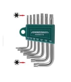 JONNESWAY Kľúče TORX uhlové T10-T40 7ks (JH08M07S)