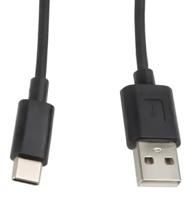 Lanberg USB 2.0 Type-C (M) - USB-A (M) 1 m čierna / dátový kábel USB / 480 Mbit/s (CA-USBO-10CC-0010-BK)
