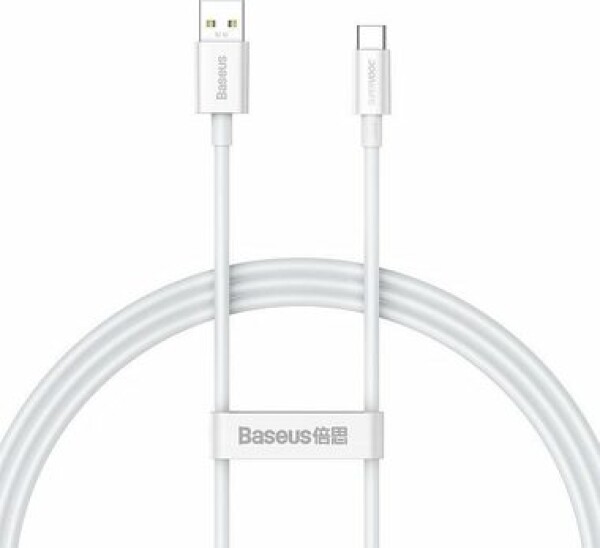 Baseus CAYS000902 Kábel USB-A (M) - USB-C (M) 1 m biela / 65W (CAYS000902)