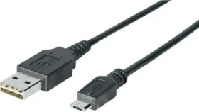 Sharkoon USB-A - micro USB-B čierna / Prepojovací kábel / USB 2.0 / 0,5 m (4044951015474)